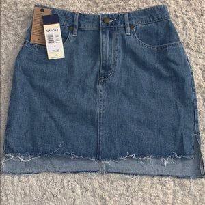 Adorable jean skirt!